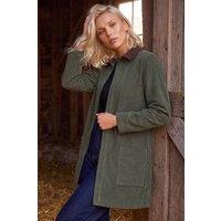 Roman Women's Petite Cord Jacket in Khaki | Size: 18