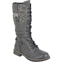 Cipriata Women's Gabriela Combat Boots in Black | Size: 6
