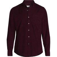 Lands' End Men's Pinwale Corduroy Shirt in Burgundy | Size: Large