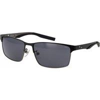 FILA Men's SFI723 5908GF Square/Rectangle Sunglasses in Black