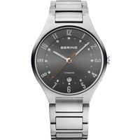 Bering Time Men's 11739-772 Titanium 39mm Quartz Watch in Silver