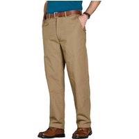 Pegasus Men's Smart Soft & Comfortable Fleece Lined Chino Trousers in Camel | Size: 44R