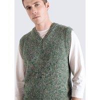 Far Afield Men's Pinto Knit Vest - Green | Size: Medium