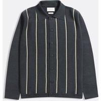 Far Afield Men's Zigger Knit Shirt - Kuki Grey | Size: Medium