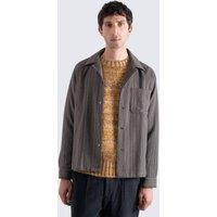 Far Afield Men's Busey Linear Shirt - Brown | Size: Large