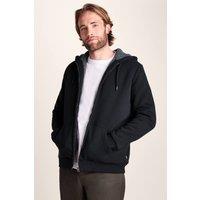 TOG24 Men's 'Ramsey' Supersoft Sherpa Lined Zip Hoodie in Black | Size: Large
