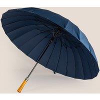 Oswin Hyde Men's Ivan Handcrafted Umbrella in Blue