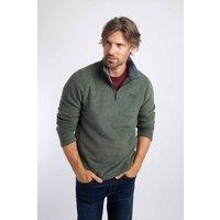 Weird Fish Men's Newark 1/4 Zip Grid Fleece in Green | Size: 2XL
