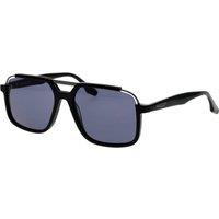 Trussardi Men's TSM9037 58A01 Square/Rectangle Sunglasses in Black