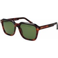 Hally & Son Men's HSA22V 5402S Square/Rectangle Sunglasses in Brown