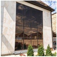 Living and Home One Way Window Privacy Film for Sun Blocker, Tint Mirror Effect in Brown