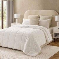 OHS Teddy Fleece Sensory Sleep Therapy Weighted Blanket in Cream | Size: 150 cm 200 cm