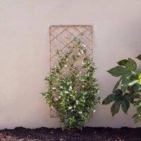 Primrose Square Natural Willow Garden Trellis Panel 150cm x 45cm in Brown | Size: 150 cm x 45 cm