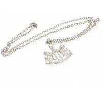Newcastle United FC Silver Plated Pendant & Chain