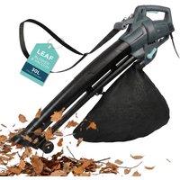 DMD Collective Corded Leaf Blower & Vacuum 8m Power Cord 3500W in Grey