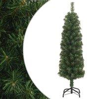 Berkfield Home Slim Artificial Christmas Tree with Stand Green 150 cm PVC