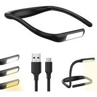 PAWNORA LED Neck Reading Light Flexible USB in Black