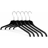 PAWNORA 45cm Plastic Black Hangers Pack of 5Pc