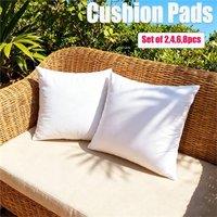 NESTLUNE 4pcs 50x50cm Extra Deep Filed All Sizes Cushion Pads Inserts Fillers in White | Size: 50 cm x 50 cm