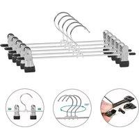 Kelvenix 20PCS Metal Clip Coat Hangers Clothes Closet Pant in Black | Size: 0.6m2