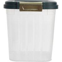 PAWNORA 5 L -no Wheel Rice Cereal Storage Box in Clear