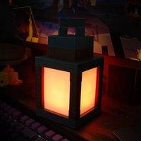 PAWNORA Pixel Style Night Ligh 16 Color Lanterns in Black