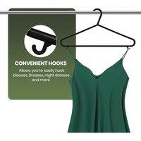 PAWNORA PACK OF 40 Adult Black Coat Hangers