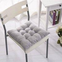 FLAVORA Grey 4-piece set of chair seat cushions, kitchen | Size: 100 cm x 190 cm