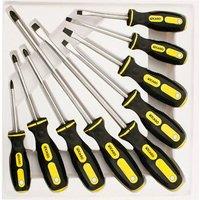 FLAVORA 9x Screwdriver Magnetic Set Heavy Duty Comfort Grip Philips | Size: 1000mm 10000mm
