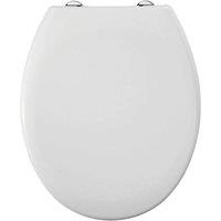 FLAVORA LUXURY BATHROOM SLOW SOFT CLOSE WHITE TOILET SEAT