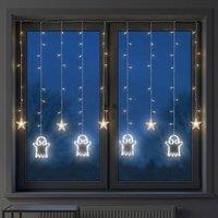 Garden Greatness Hanging Spooky Ghost Curtain String Lights