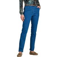 Amber Women's Super Stretch Pull On Slim Fit Jeans in Blue | Size: 10XS