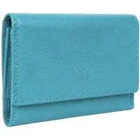 Woodland Leathers Women's Real Leather RFID Purse in Turquoise