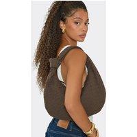 EGO Women's Faux Suede Shoulder Bag in Chocolate