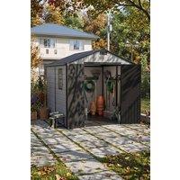 Living and Home 7x8 FT Large Garden Storage Shed in Grey