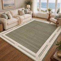 Livabliss Fifth Avenue Gilded Border Rug in Dark Grey | Size: 200 cm x 275 cm