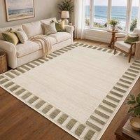 Livabliss Fifth Avenue Deco Border Rug in Dark Grey | Size: 200 cm x 275 cm