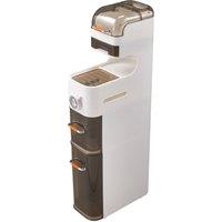 Garden Sanctuary 6-Tier Narrow Storage Organizer with Drawers & Wheels in White