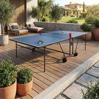 sweeek Indoor ping pong table with 2 rackets & 3 balls in Blue