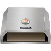 George Foreman BBQ Pizza Oven with Paddle & Integrated Thermostat GFPO1SSPC in Silver