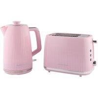 Hamilton Beach Miami Kettle & Toaster Set Flamingo Pink