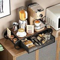 London Boutique Coffee Capsule Storage Rack Coffee Pod Drawer Multi-Grid Organizer