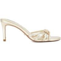 Dune London Women's 'Masson' Leather Sandals in Metallics | Size: 8
