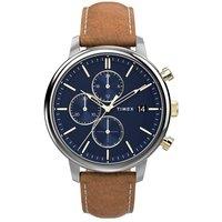 Timex Men's TW2U39000 City 45mm Quartz Watch in Brown