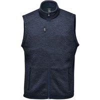 Stormtech Men's Avalante Knitted Heather Full Zip Gilet in Navy | Size: 2XL