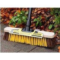 Bulldozer Heavy-duty Utility Broom With Metal Scraper 380mm (15in)