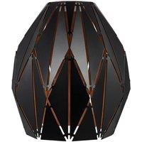 Emitto Ceiling Light Shade Pendant Metal Lampshade Easy Fit Geometric in Black