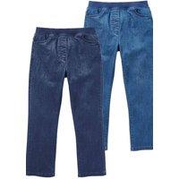 Chums Women's Pull On Jersey Waist Stretch Jean With 2 Front Pockets in Dark Blue | Size: 22R