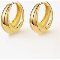 Elk & Bloom Women's Chubby 14k Gold Huggie Hoops