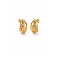 Elk & Bloom Women's Chubby Winged 14K Gold Drop Studs